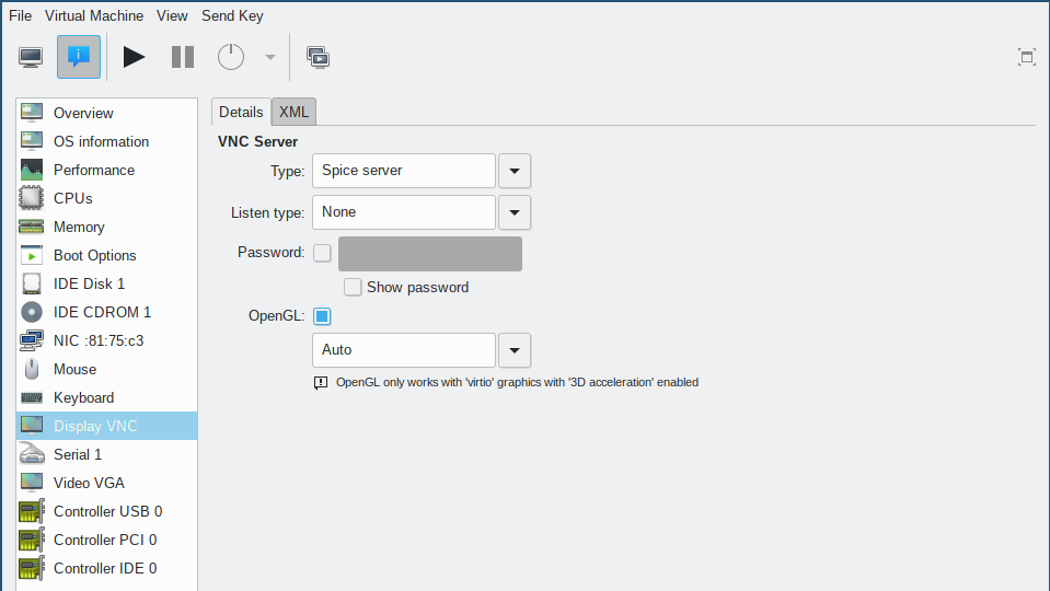 Spice server configuration illustration