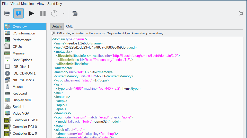 example of autogenerated xml